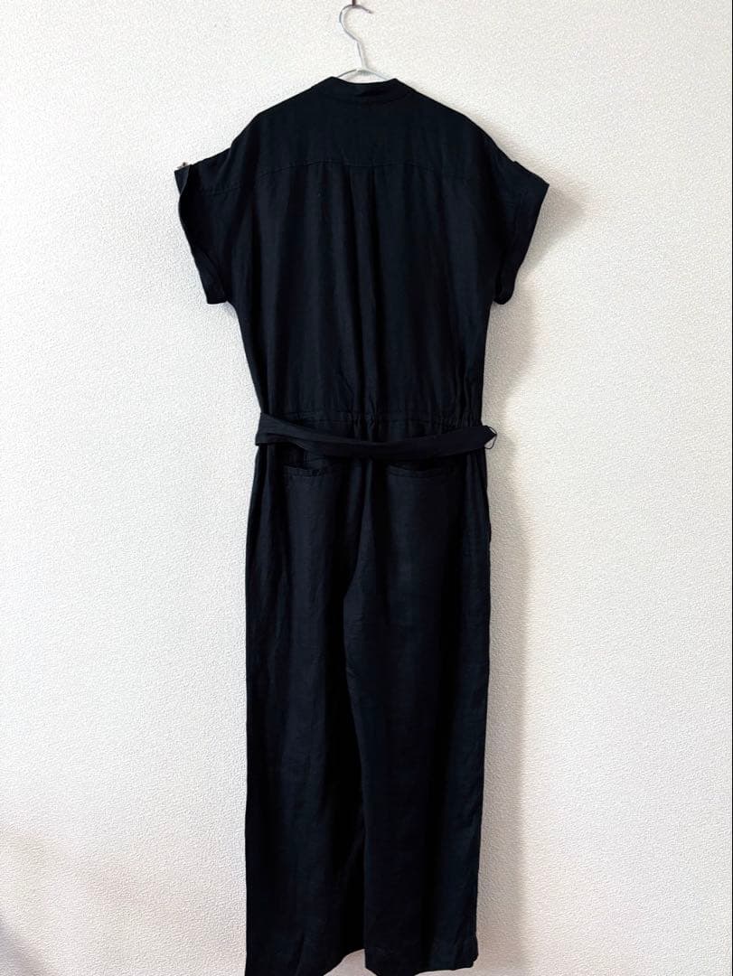 ラルフローレン　オールインワン　リネン　ブラック