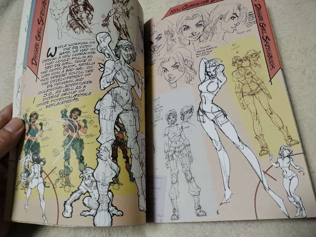 Cliffhanger デンジャーガール スケッチブック アメコミ