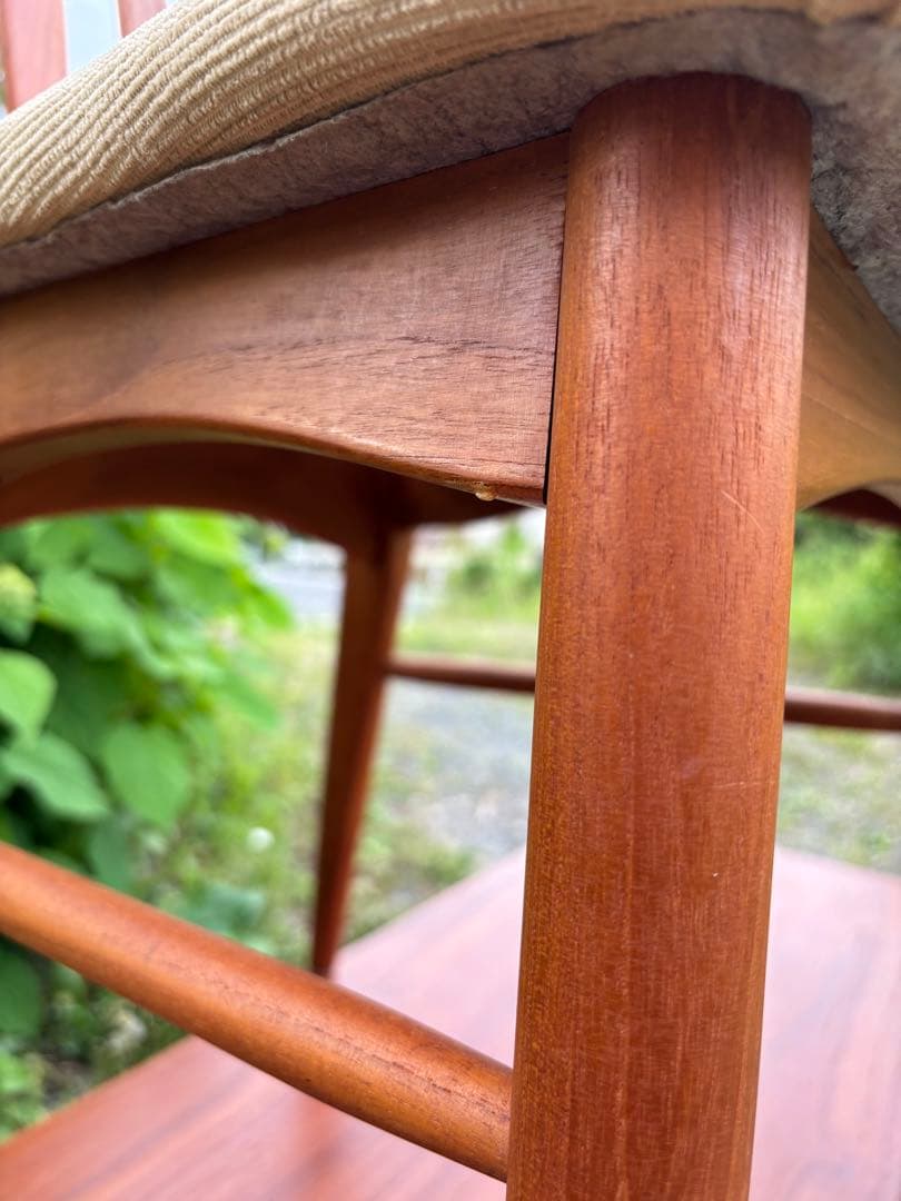 北欧家具　チーク材　ダイニングチェア