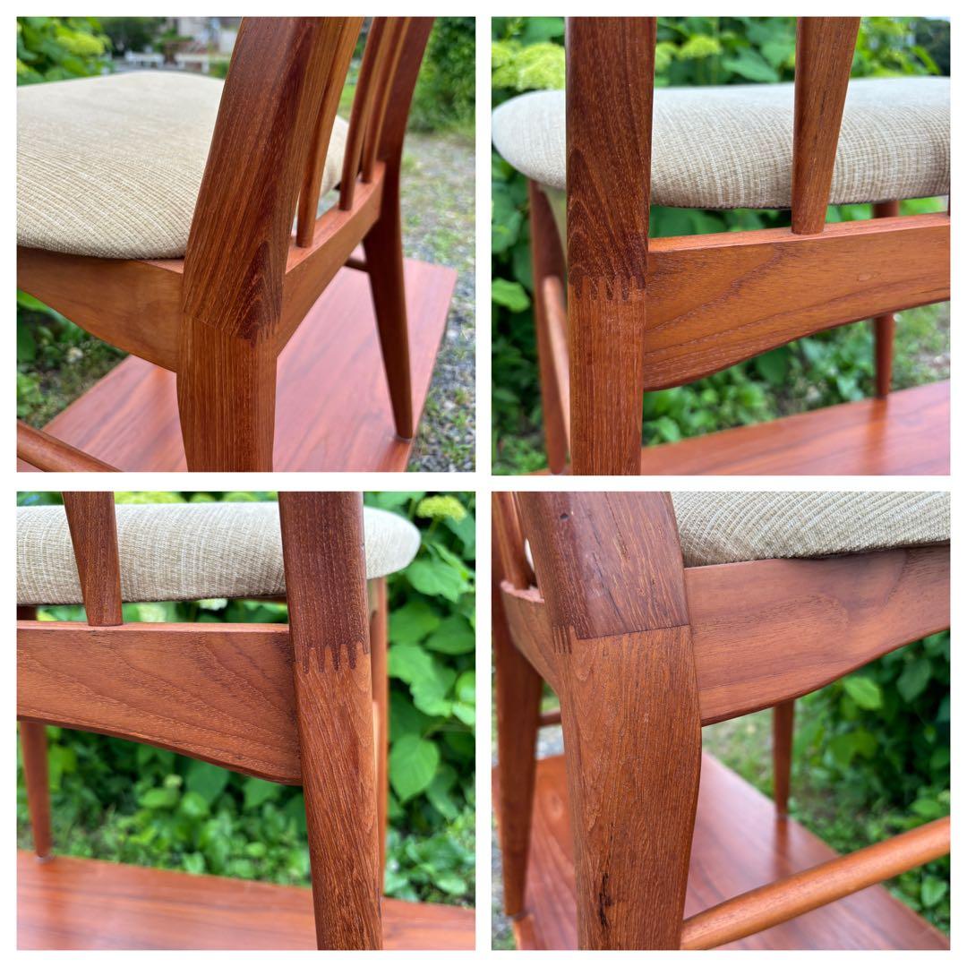 北欧家具　チーク材　ダイニングチェア