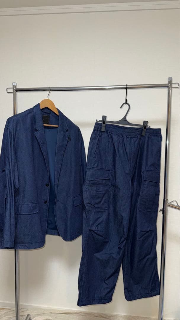 (セットアップ)TECH LOOSE 2B JACKET DENIM