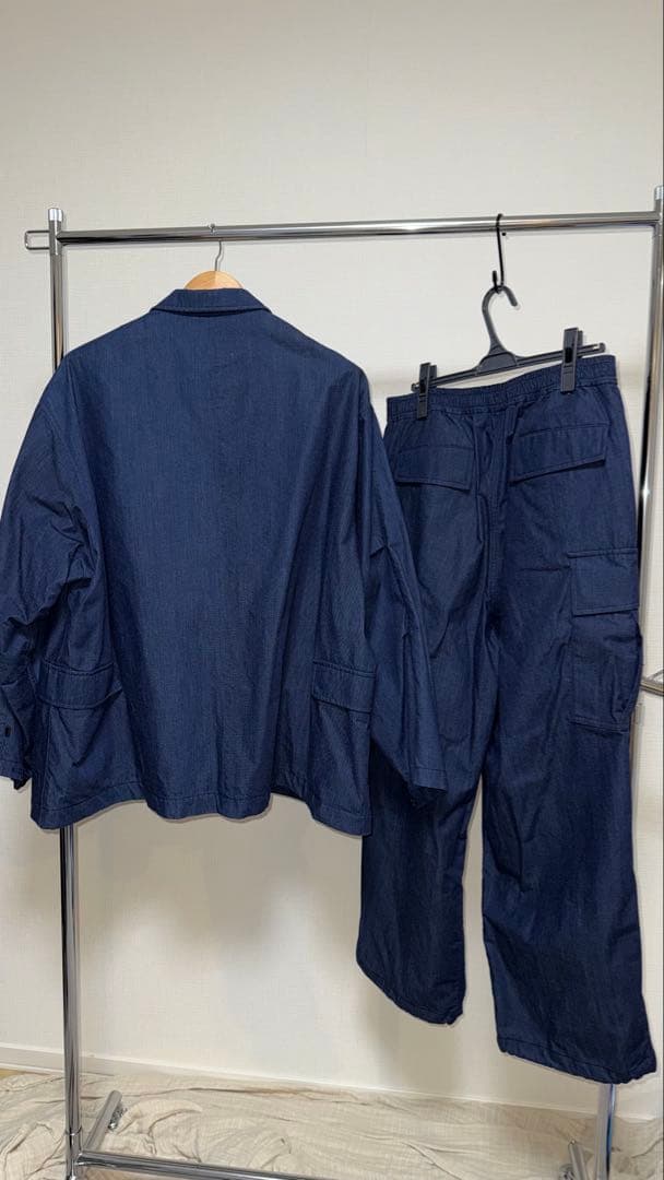 (セットアップ)TECH LOOSE 2B JACKET DENIM