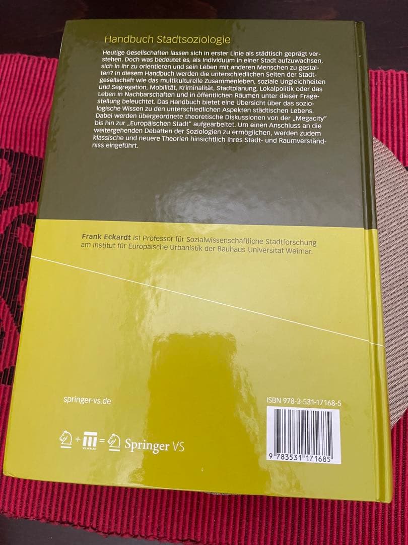 洋書 Handbuch Stadtsoziologie