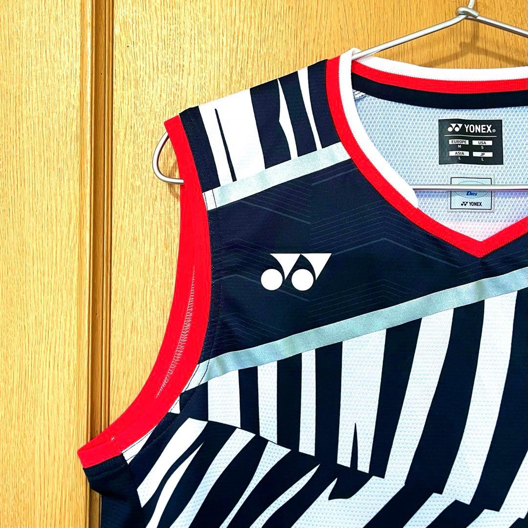 【超美品】 YONEX ゲームシャツ 10397 ユニL ノースリーブ 超希少