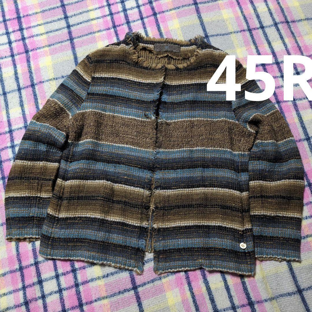 ✨️45R✨️ノーカラージャケット　M
