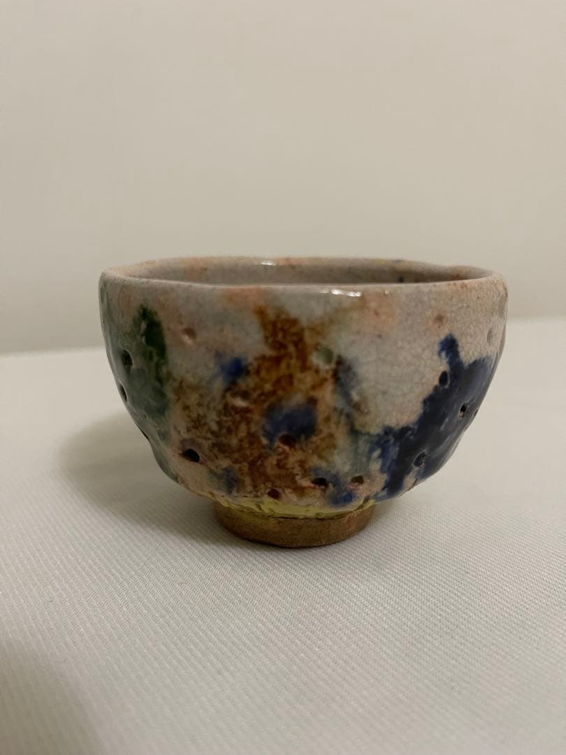 本物保証　出口王仁三郎　ぐい呑み　茶碗　耀盌　口径8.3cm 高さ5.9cm