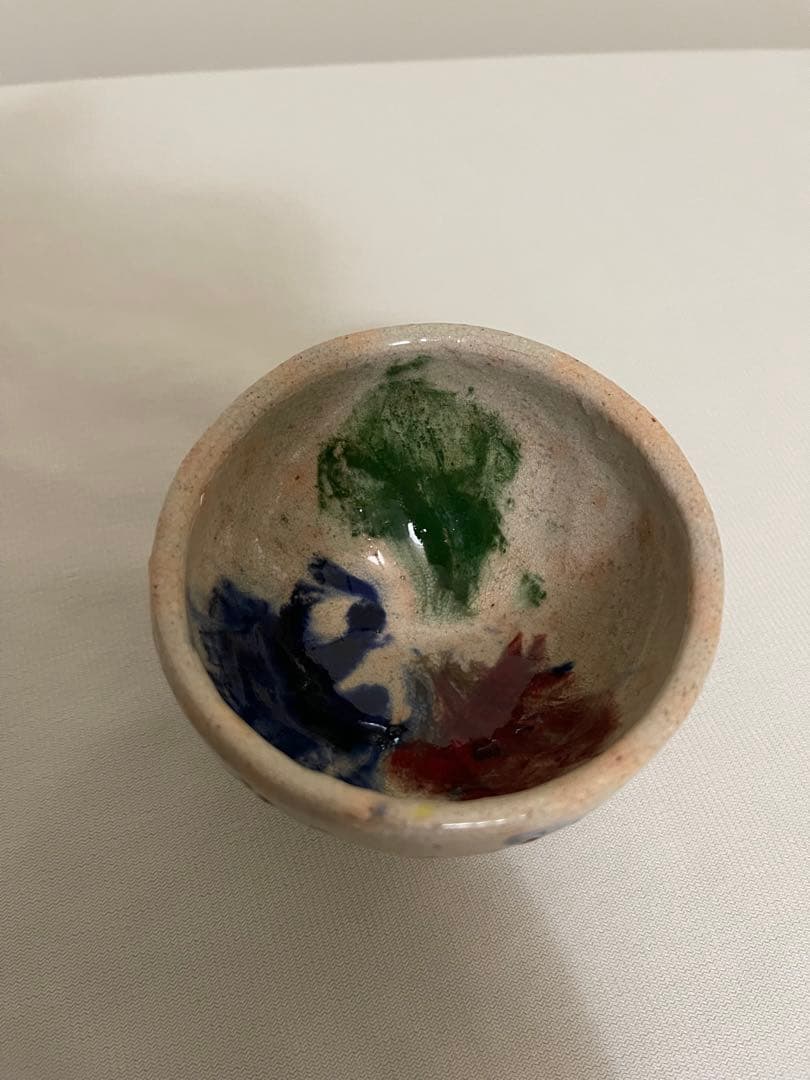 本物保証　出口王仁三郎　ぐい呑み　茶碗　耀盌　口径8.3cm 高さ5.9cm