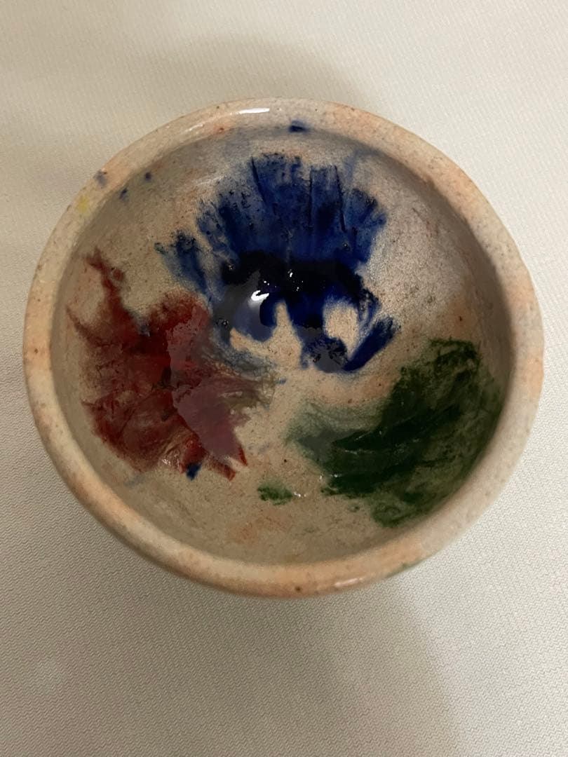 本物保証　出口王仁三郎　ぐい呑み　茶碗　耀盌　口径8.3cm 高さ5.9cm
