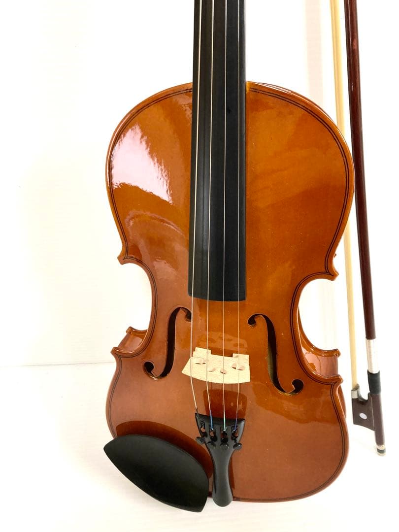 未使用保管品◆バイオリン◆4/4サイズ 初心者用 セミハードケース／教則本付き