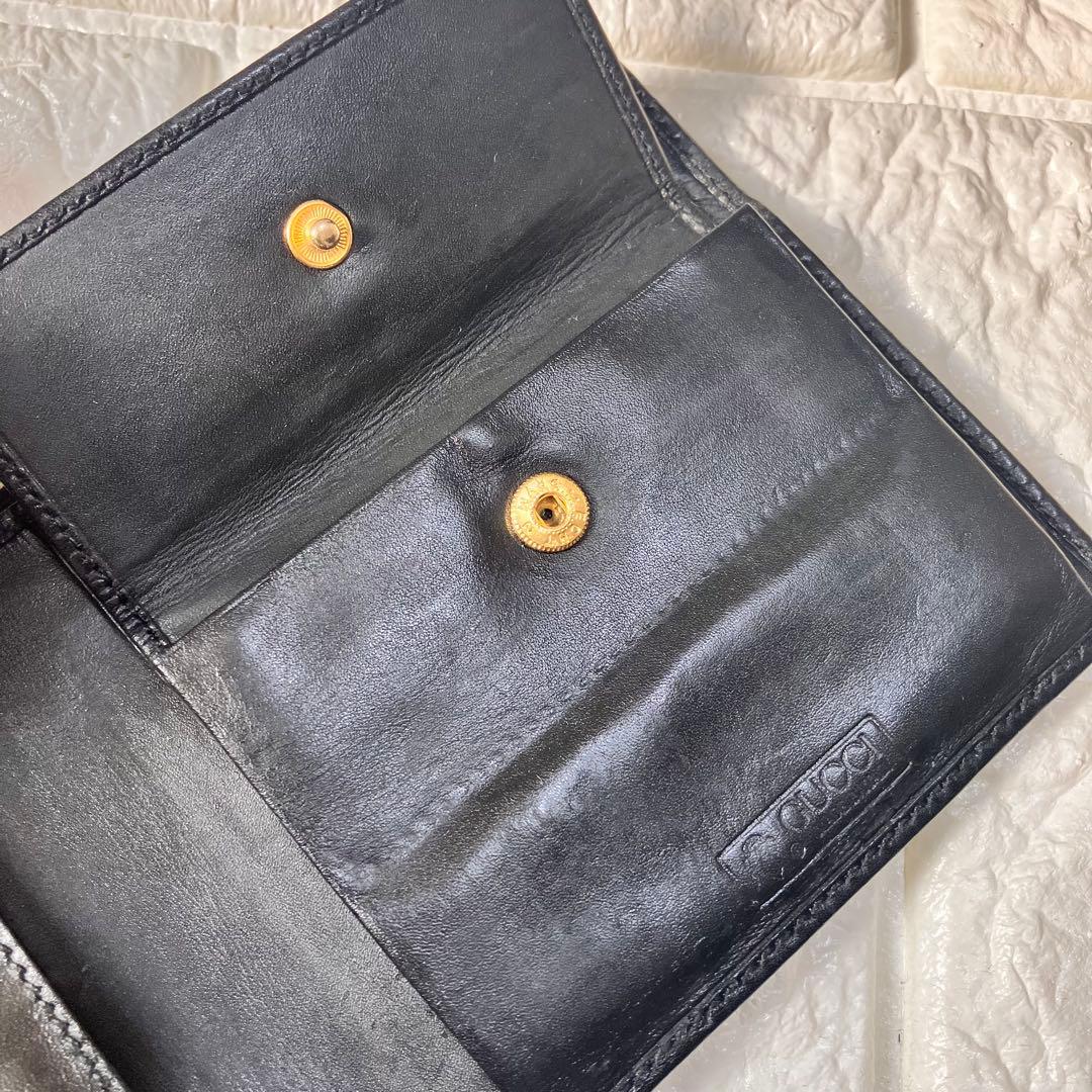 GUCCI 折り財布　財布　ブラック　オールドグッチ　GGスプリーム