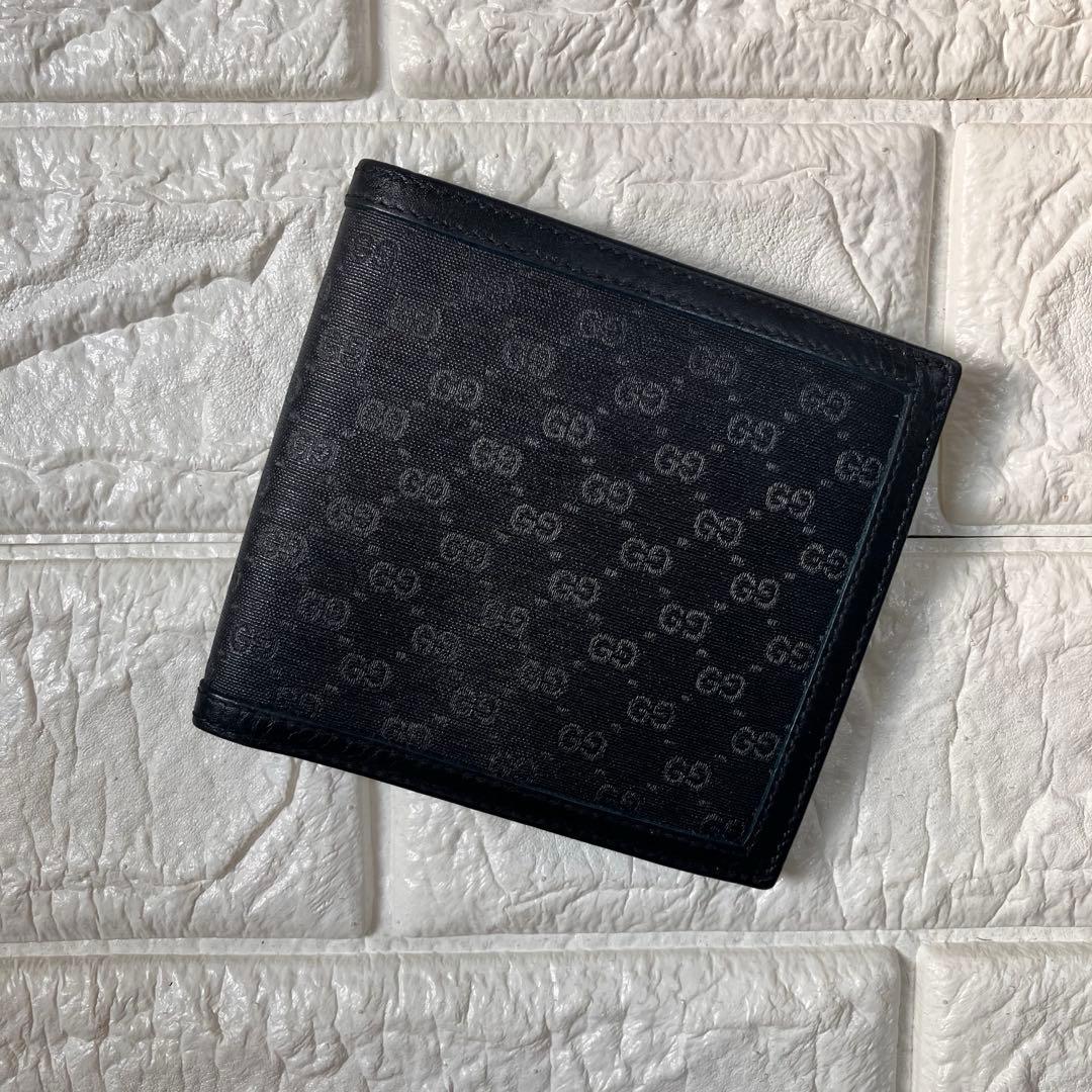 GUCCI 折り財布　財布　ブラック　オールドグッチ　GGスプリーム