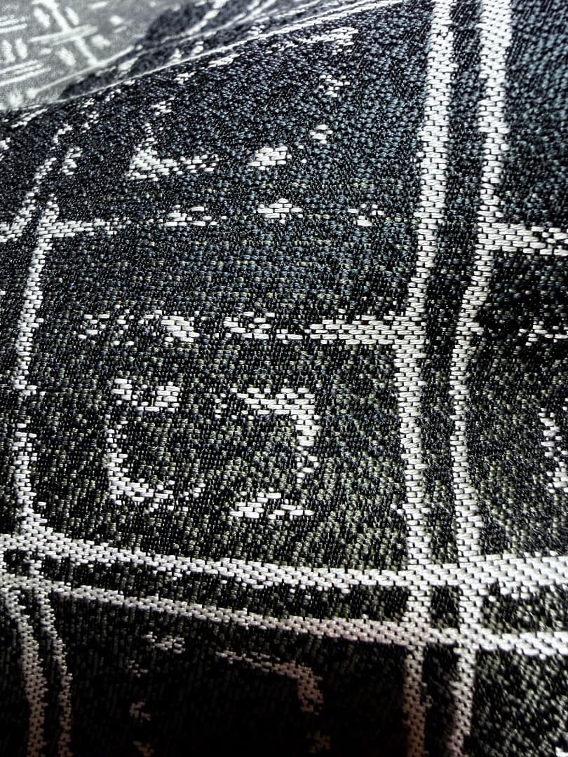 高級 袋帯 正絹 全通柄 西陣紹絕織 ブラック シャレ帯 洒落帯 訪問着 お召し