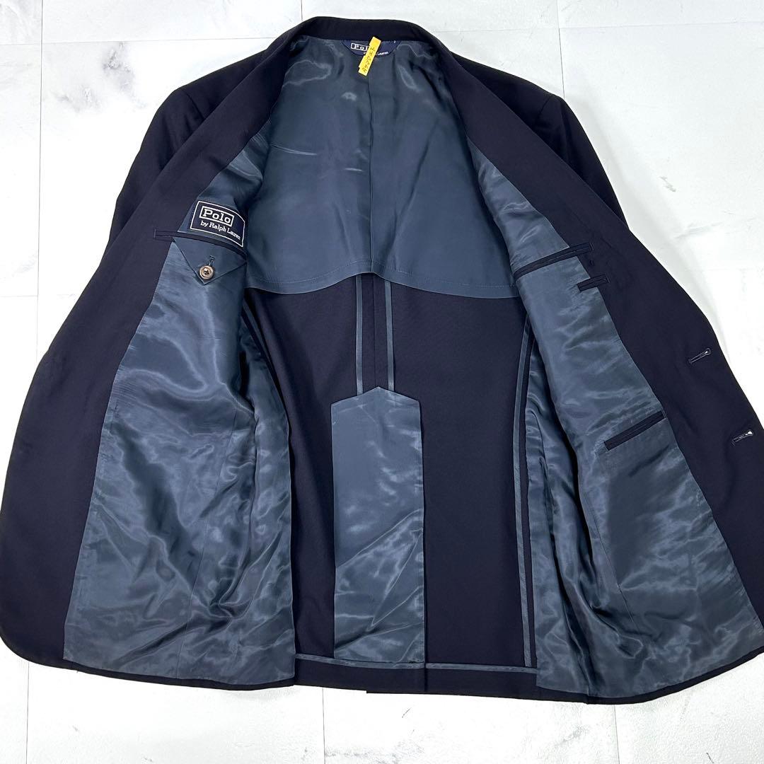 ポロラルフローレン ウール スーツ ネイビー メンズ セットアップ