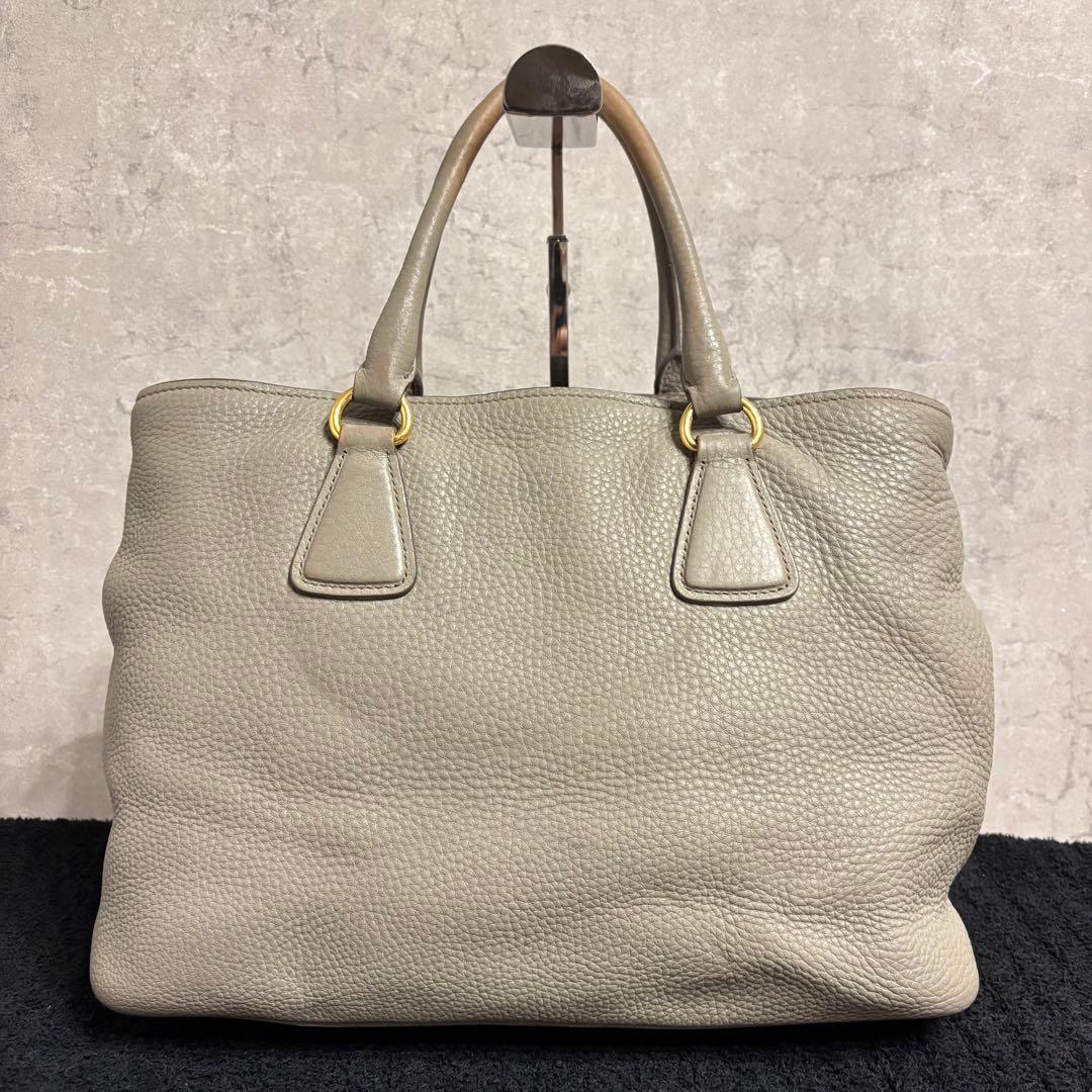プラダ トートバッグ 2way ヴィッテロダイノ グレー 3室収納 ショルダー