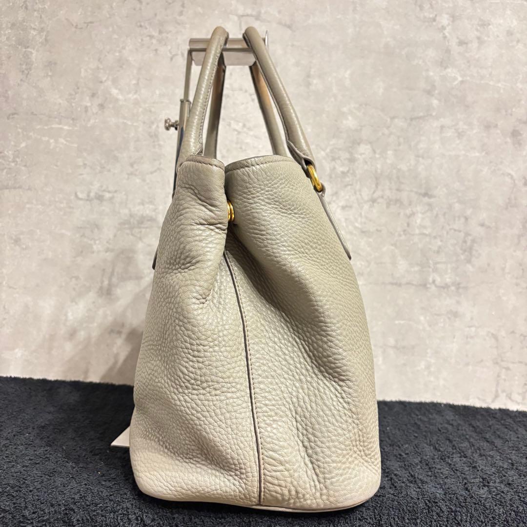 プラダ トートバッグ 2way ヴィッテロダイノ グレー 3室収納 ショルダー