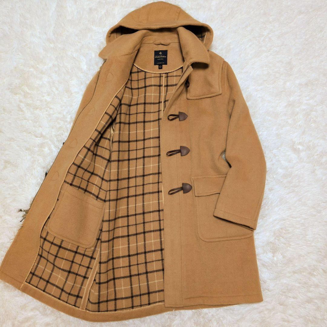【美品】ブルックスブラザーズ☆希少　キャメル100% 2WAY　ダッフルコート