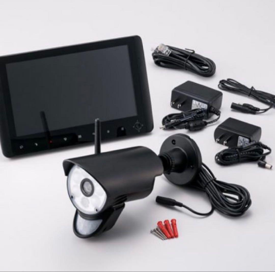 センサーライト付ワイヤレスカメラセット NS-9110WMS