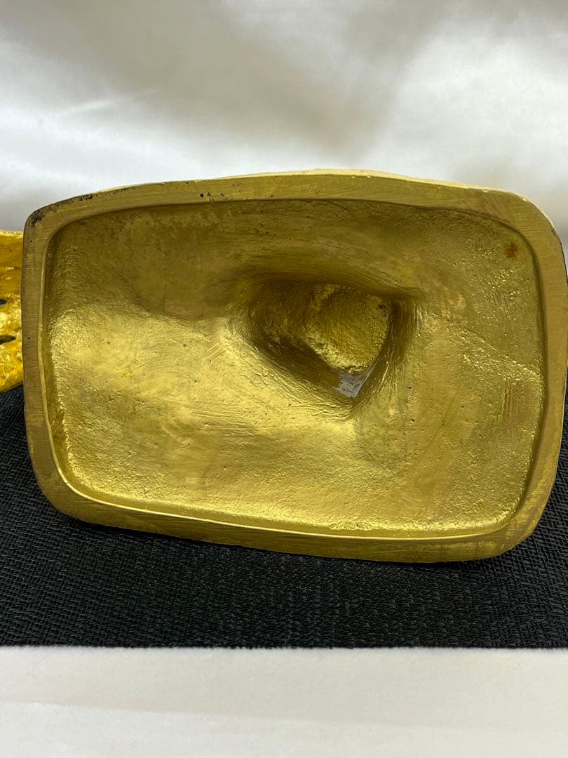 御神鶏　本金箔仕上ブロンズ像　富永直樹作 357