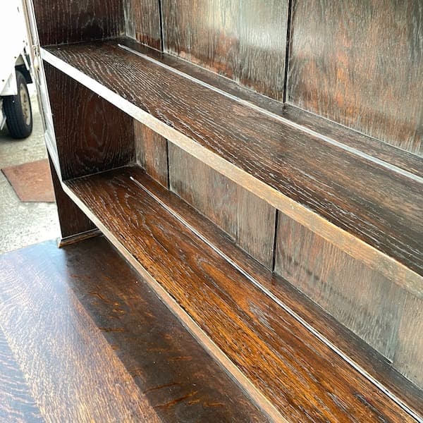 アンティーク　カップボード　バーキャビネット　飾り棚　上下分解可能