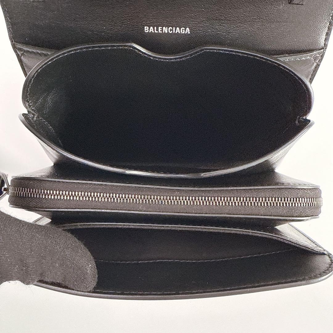 バレンシアガ Bロゴ 2wayショルダーバッグ レザー ブラック 592898