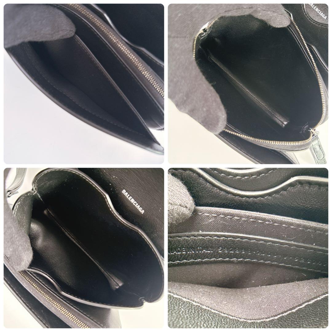 バレンシアガ Bロゴ 2wayショルダーバッグ レザー ブラック 592898