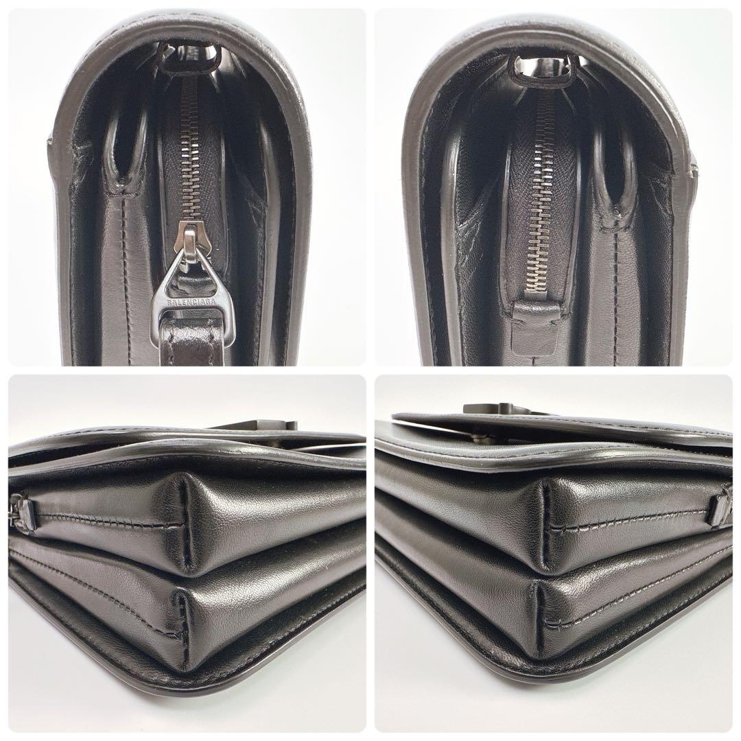 バレンシアガ Bロゴ 2wayショルダーバッグ レザー ブラック 592898