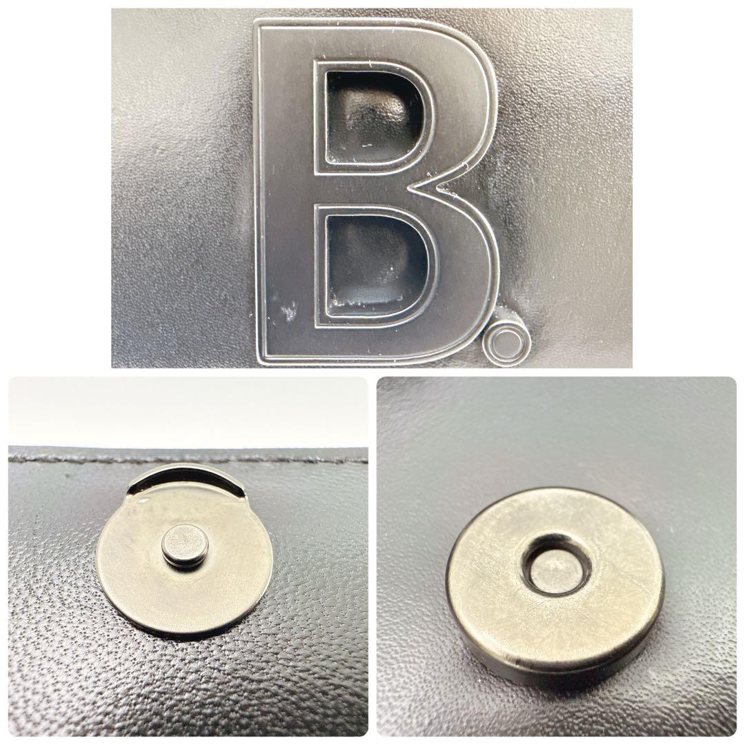 バレンシアガ Bロゴ 2wayショルダーバッグ レザー ブラック 592898