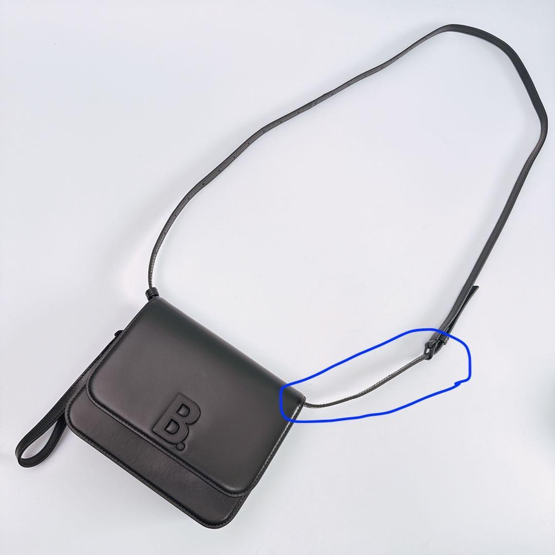 バレンシアガ Bロゴ 2wayショルダーバッグ レザー ブラック 592898