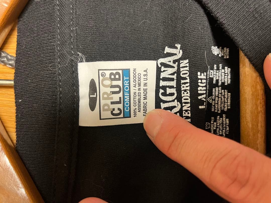 TENDERLOIN ブラック 長袖カットソー L