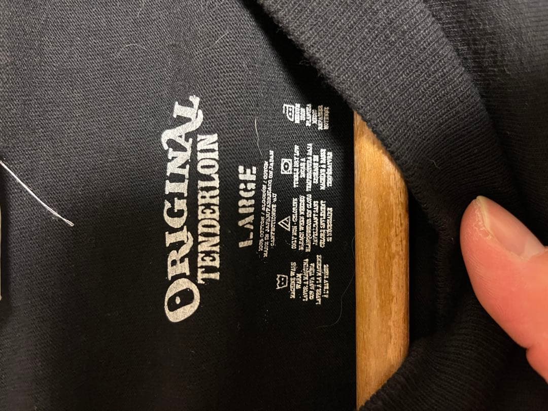 TENDERLOIN ブラック 長袖カットソー L