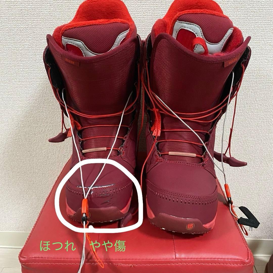 Burton 27.5 スノボブーツ　RULER レッド　クイックレース
