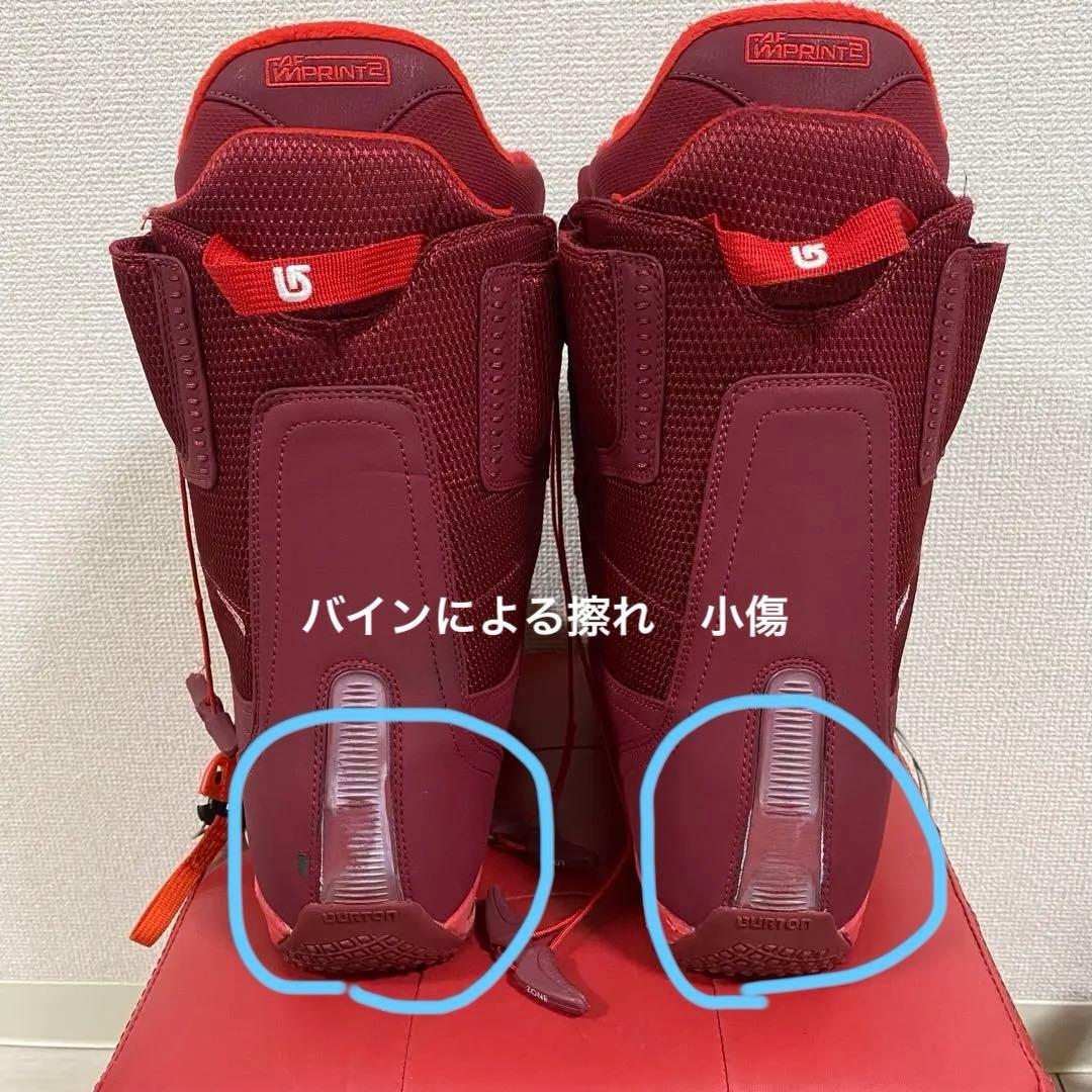 Burton 27.5 スノボブーツ　RULER レッド　クイックレース