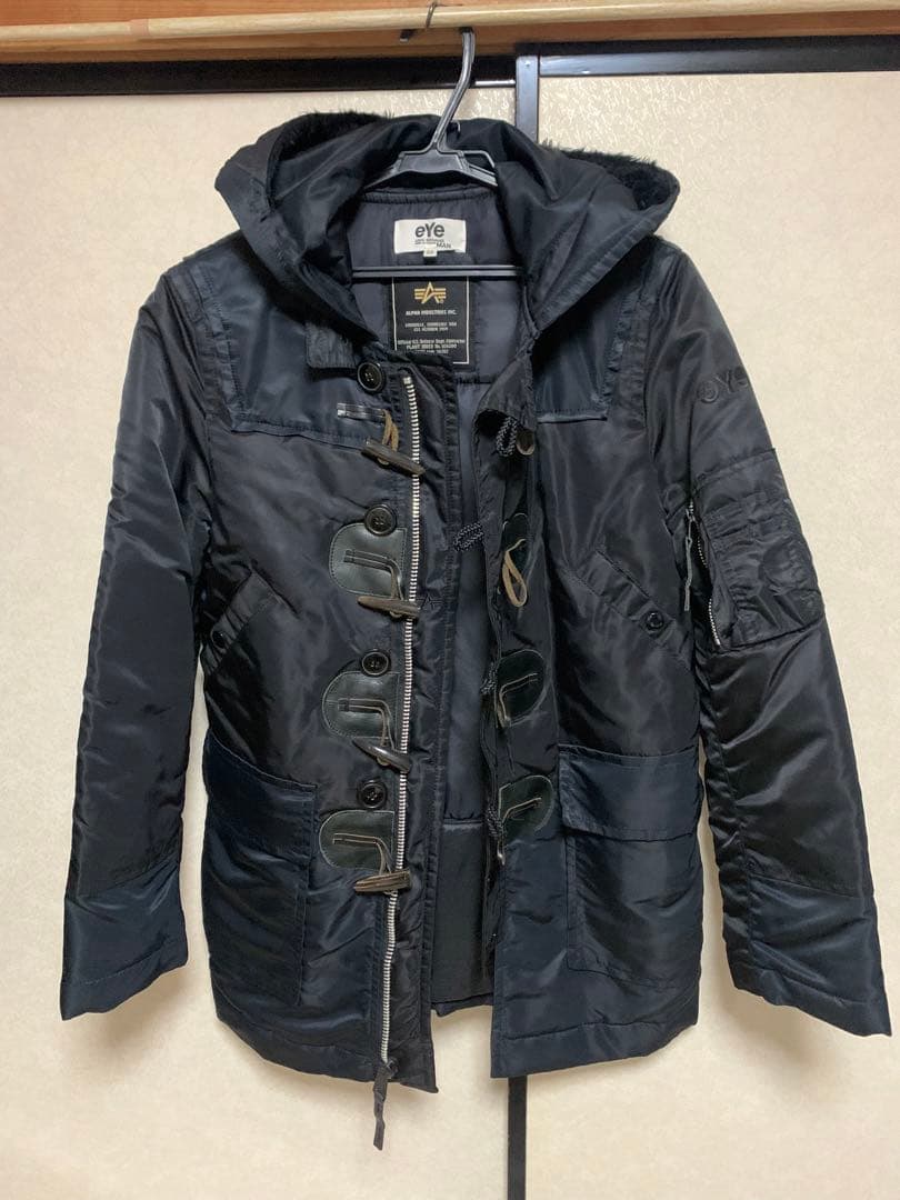 eYe JUNYA WATANABE MAN ブラックダッフルコート SS