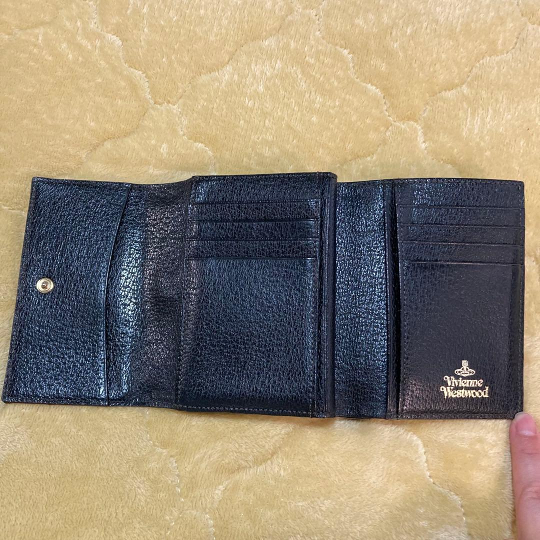 Vivienne Westwood 三つ折り財布 黒 がま口