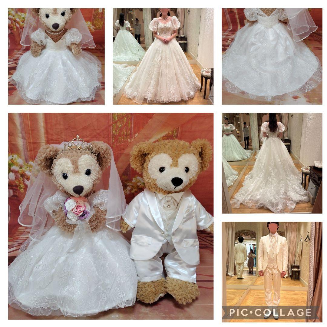 てんしダッフィーシェリーメイウェディングコスチューム