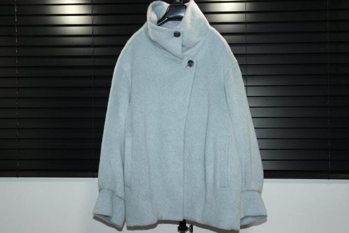 FRAY I.D フレイアイディー 羊毛 モヘヤシャギー ハーフコート