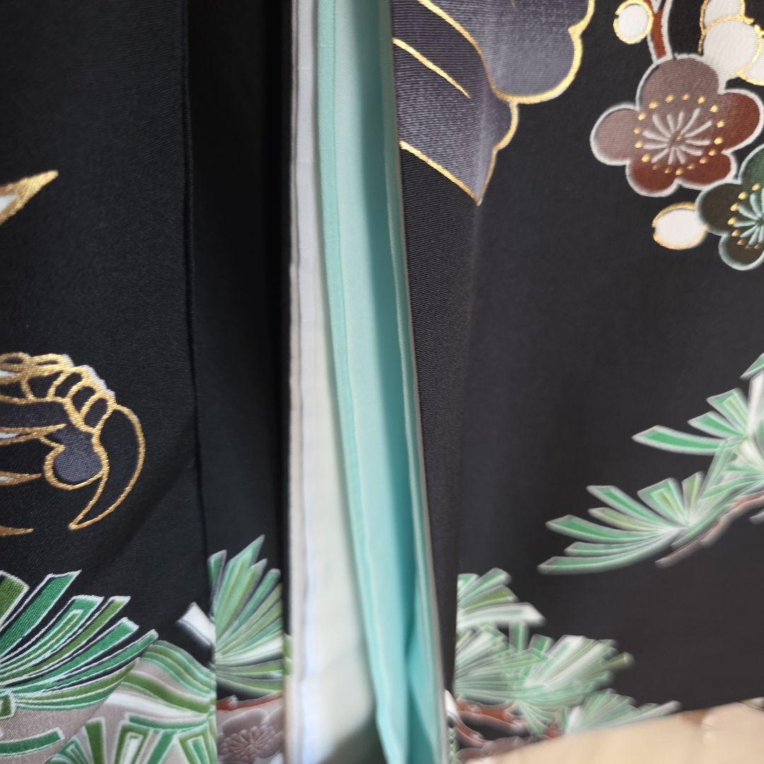 No63 正絹　男の子お祝い着物　長襦袢付き　産着　七五三