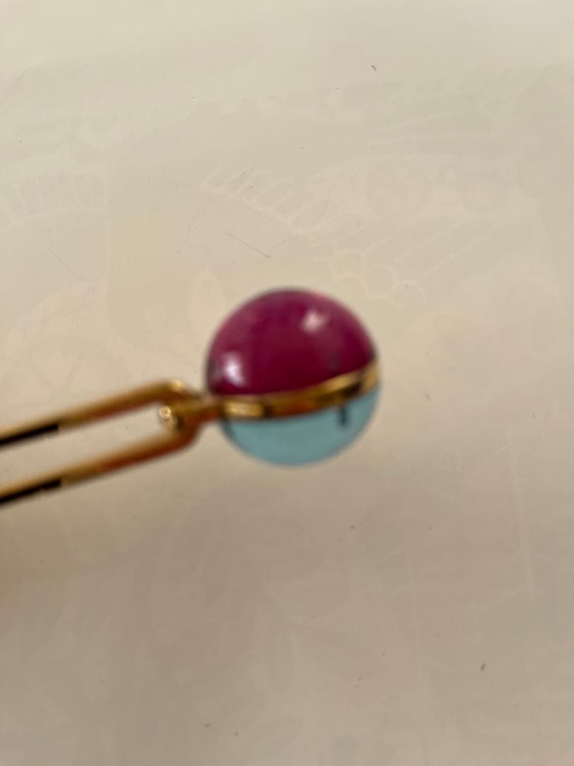 コレットマルーフ　ジェモロジーオーブヘアピン　ブルー&パープル