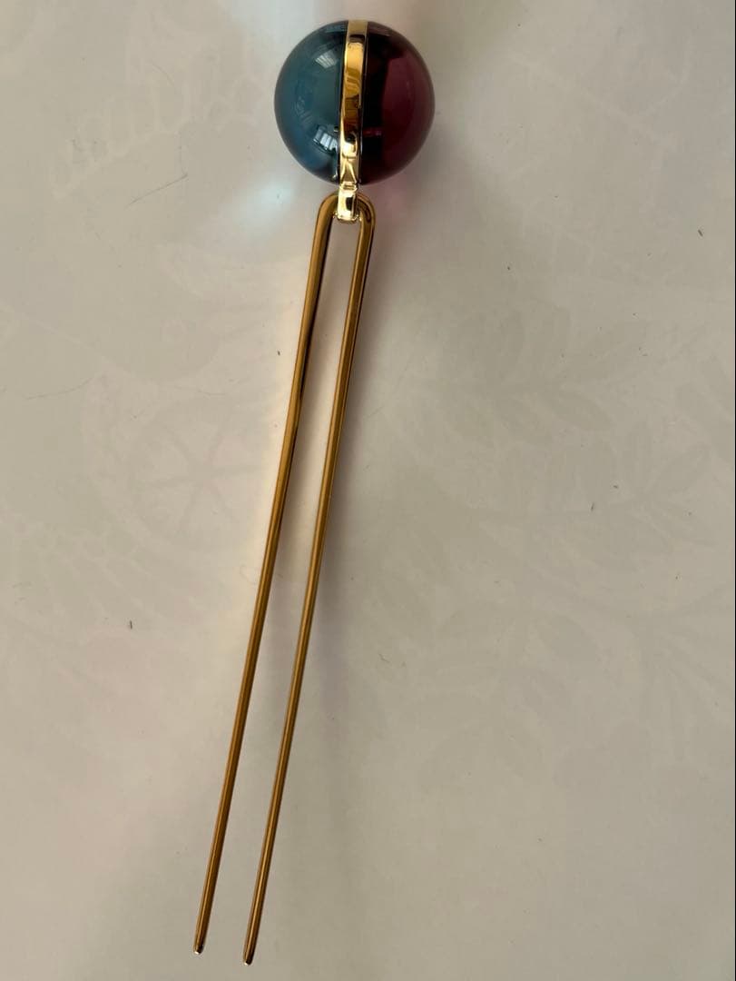 コレットマルーフ　ジェモロジーオーブヘアピン　ブルー&パープル