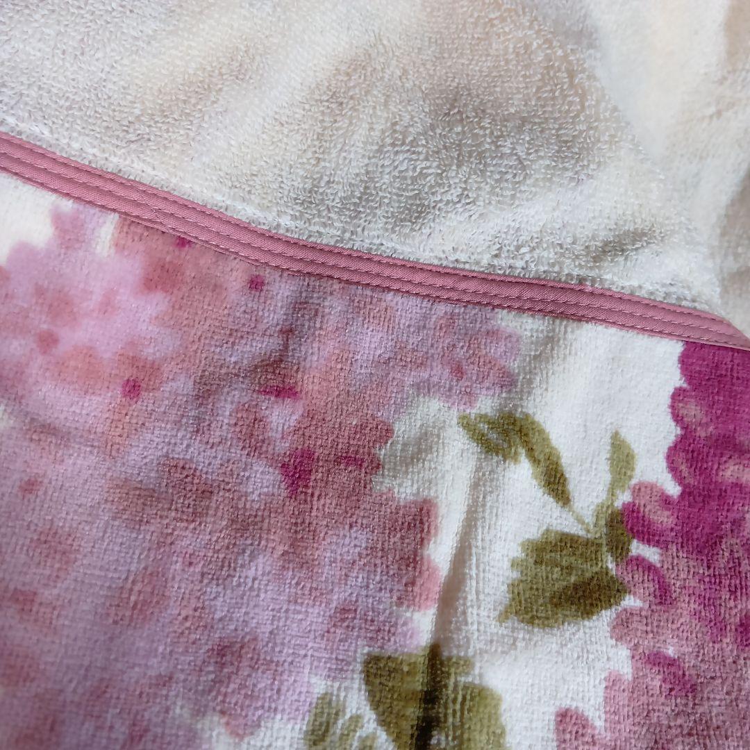 ホットマン タオルケット 日本製 大判 毛布 花柄 人気 レア ピンク 1秒
