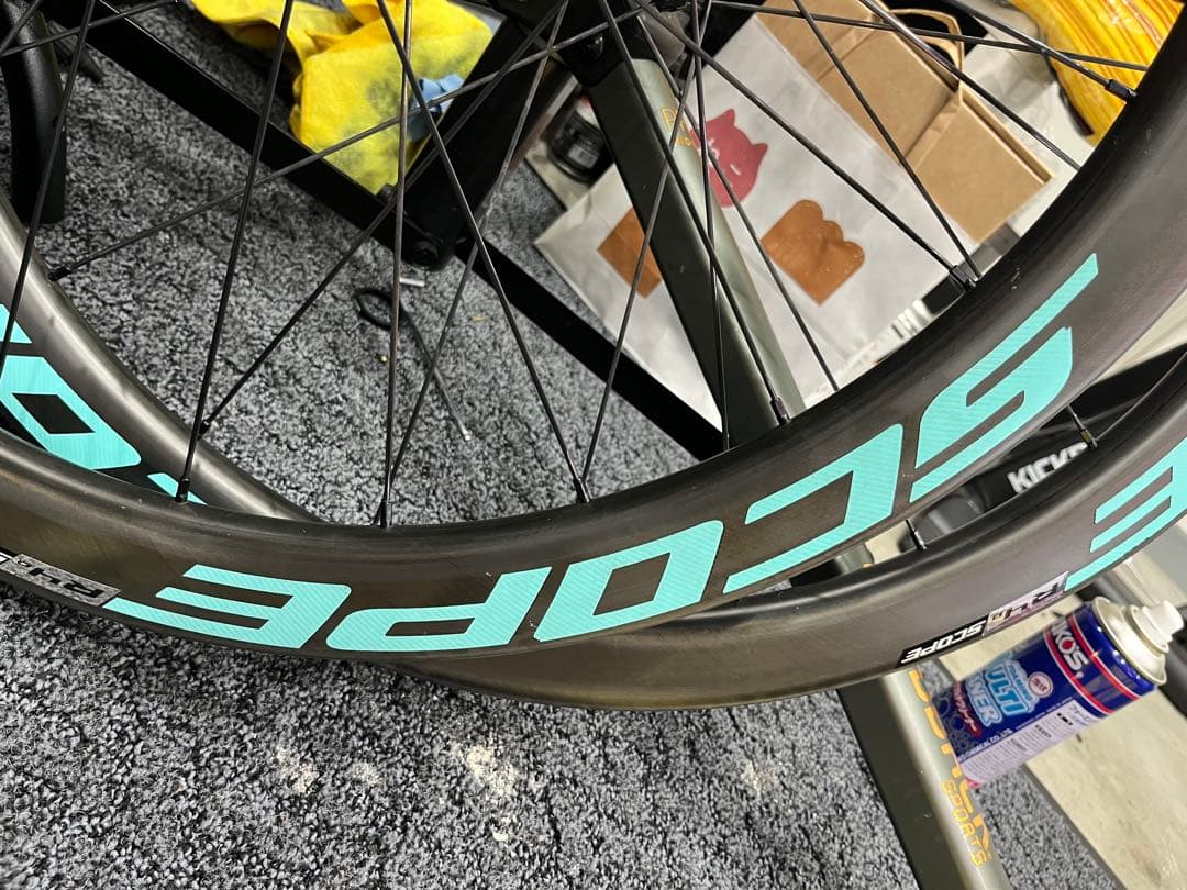 【再値下げ】SCOPE R4Dカーボンホイール前後輪【カスタムデカール】送料無料