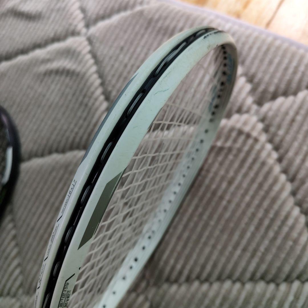 テニスラケット 2本セット ホワイト/ブラック