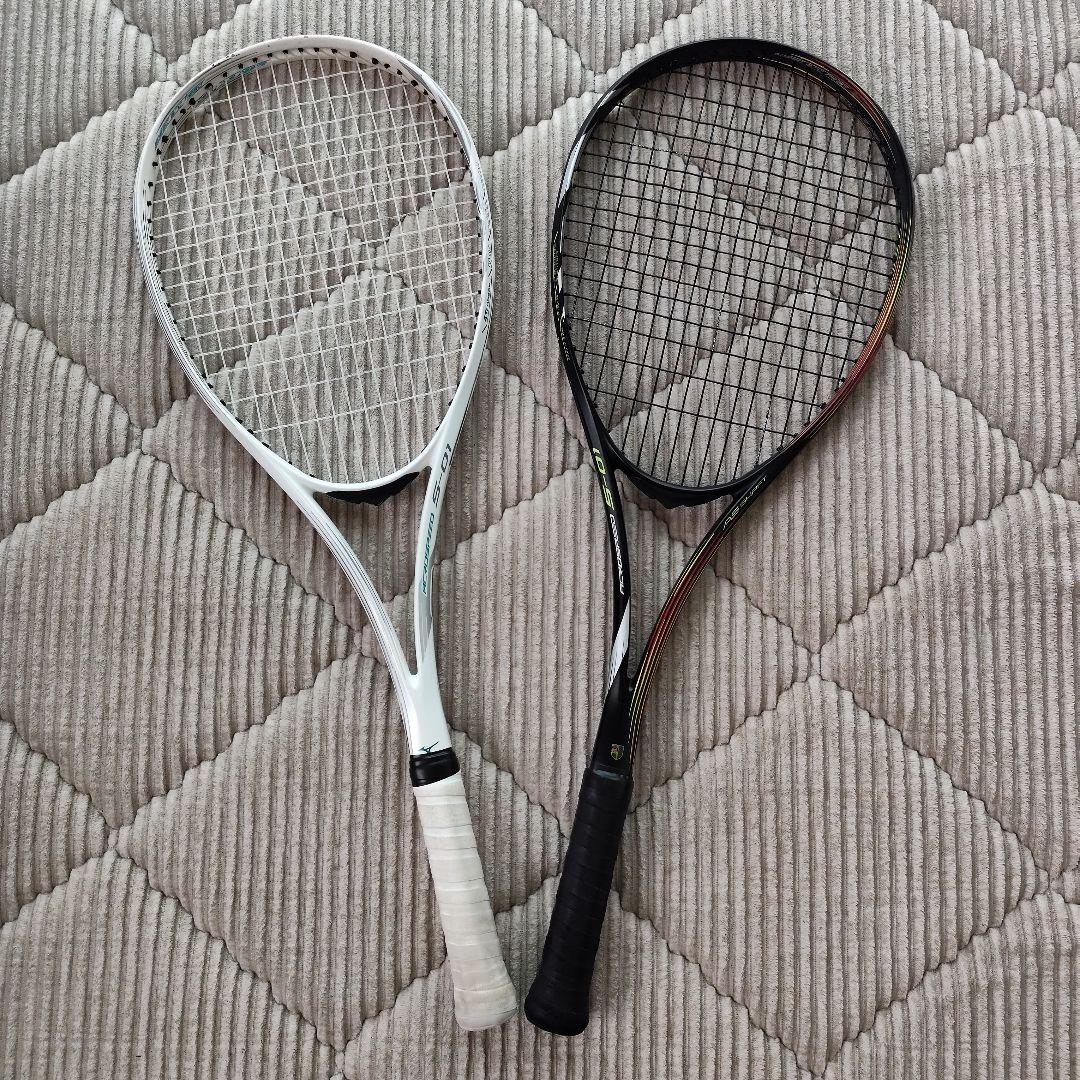 テニスラケット 2本セット ホワイト/ブラック