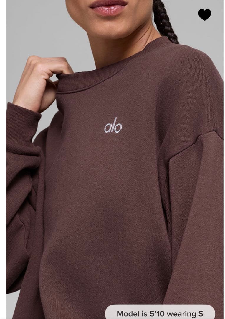 alo スウェット トレーナー Accolade クルーネック プルオーバーXS