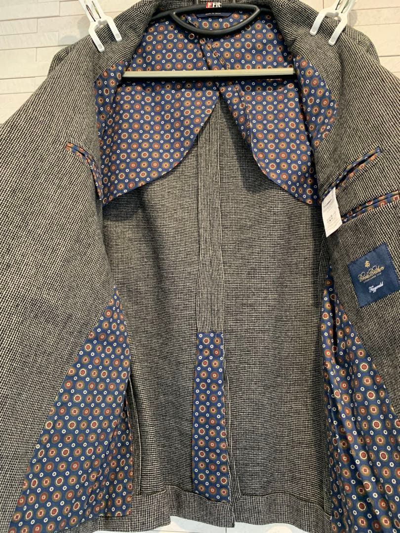 グレー ウール100%のテーラードジャケット