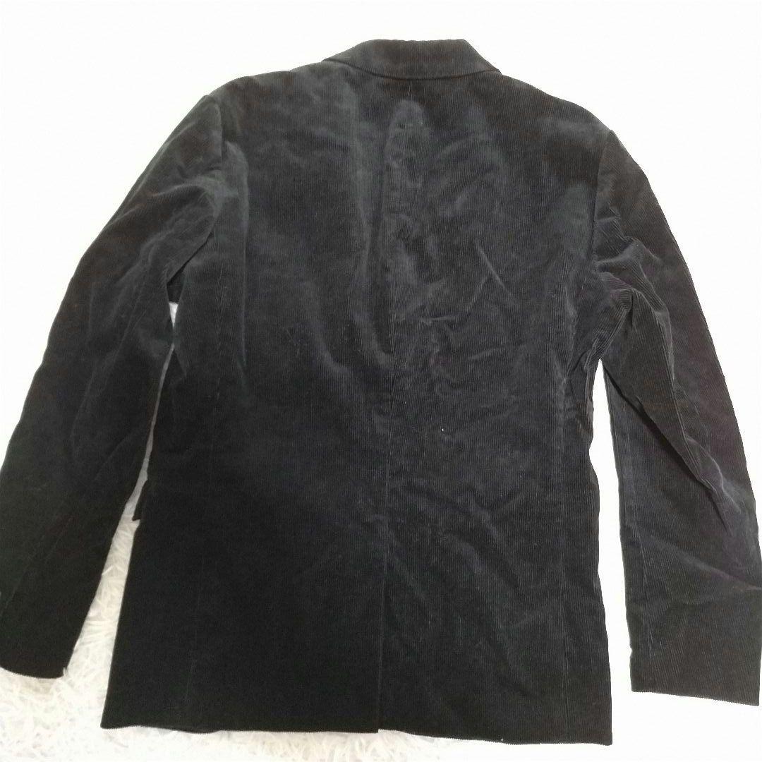 ナノユニバース　ダメリーノ　コーデュロイ　セットアップ　ブラック　L