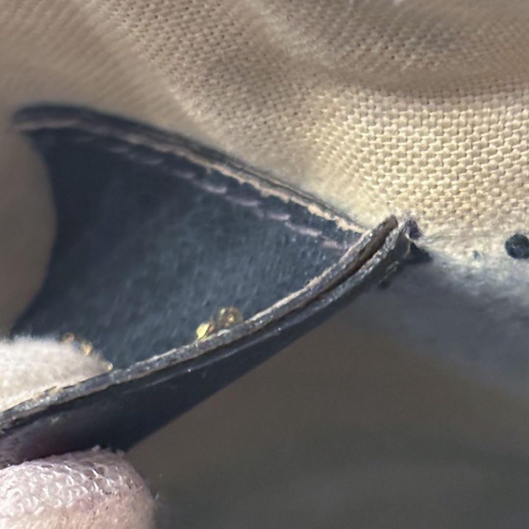 オールドグッチ　シェリーライン　ショルダーバッグ　ネイビー　GUCCI