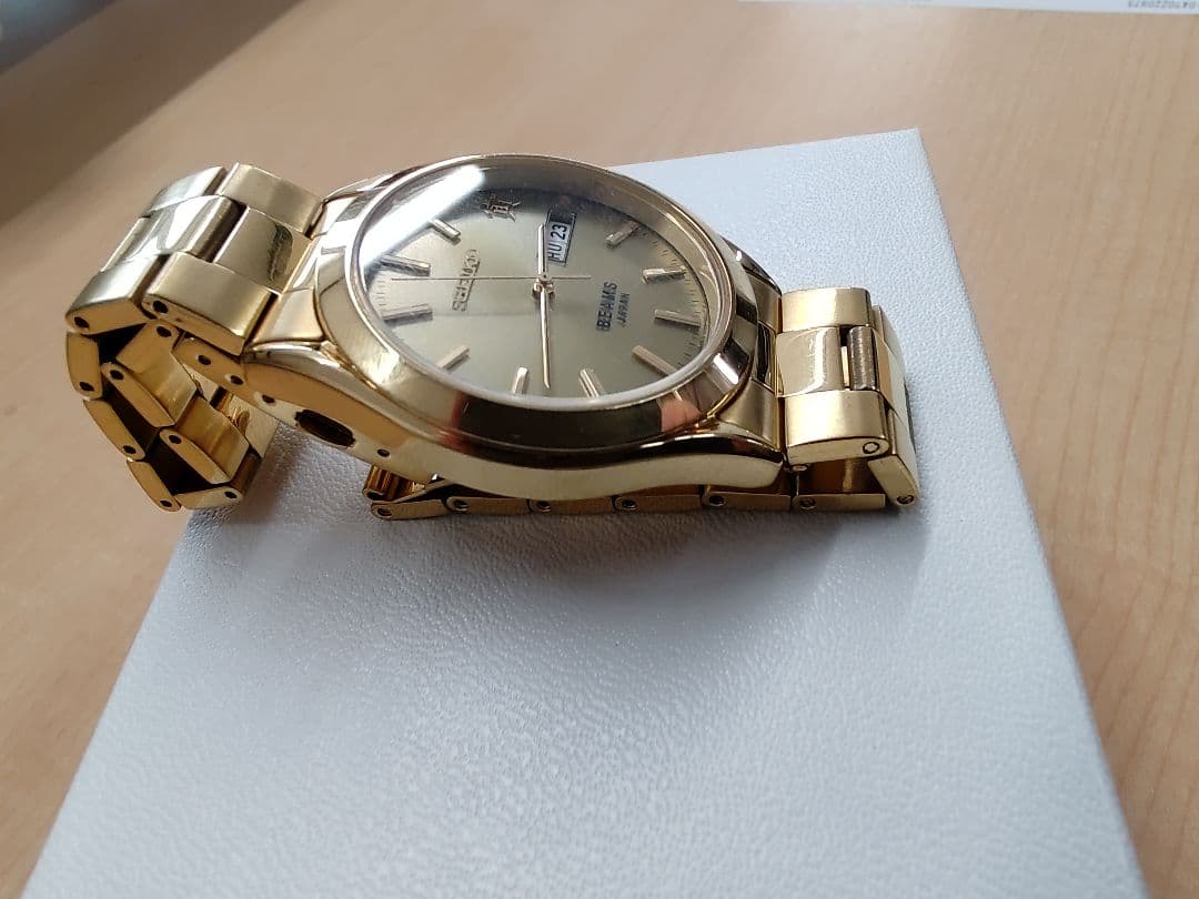 セイコー ビームス V158-HAA0 ソーラー 純正ブレス 限定500本