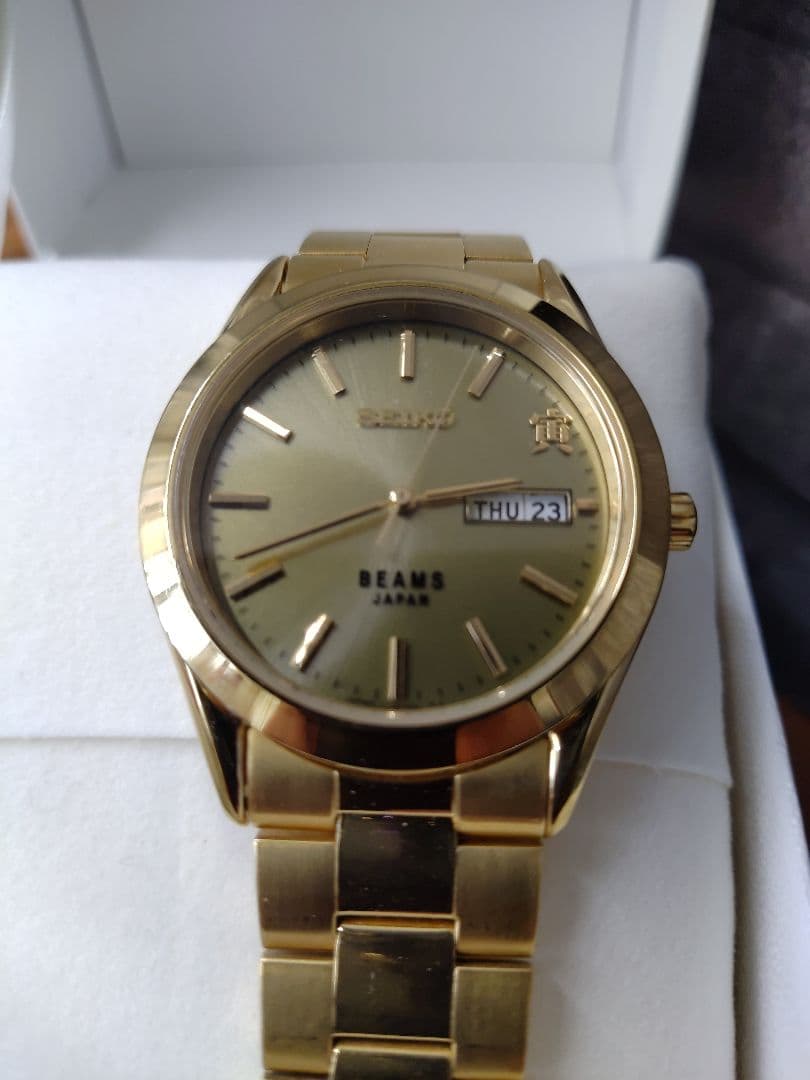 セイコー ビームス V158-HAA0 ソーラー 純正ブレス 限定500本