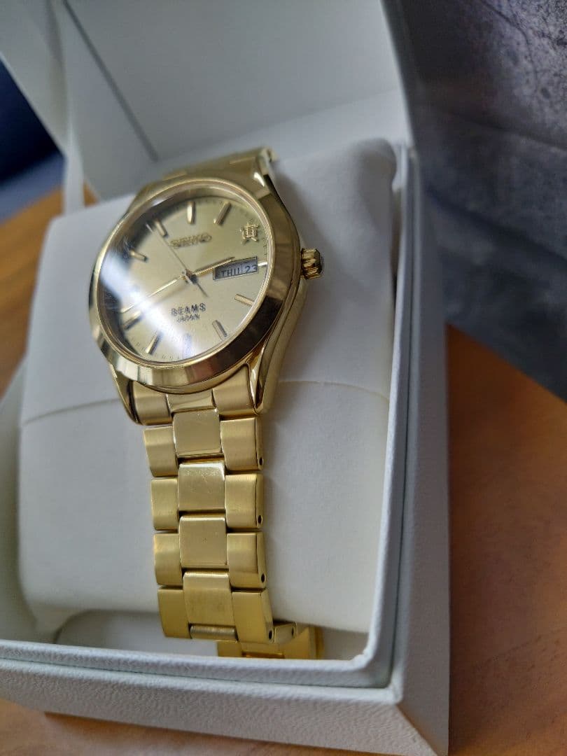 セイコー ビームス V158-HAA0 ソーラー 純正ブレス 限定500本